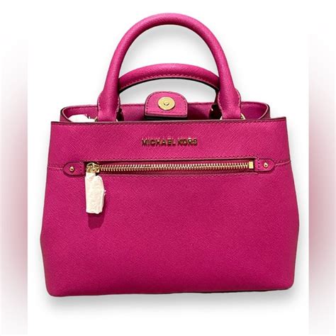 michael kors hailee satchel pink|leather michael kors satchels.